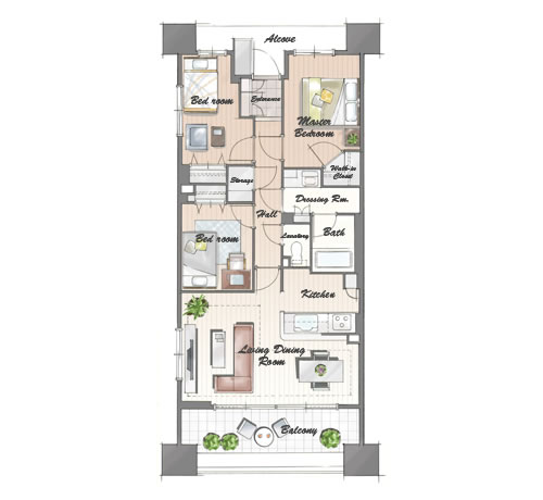 イラスト間取り図 手書き間取り図作成 制作の外注 広告代理店様下請歓迎