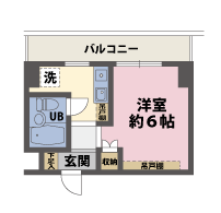 1Kの間取図