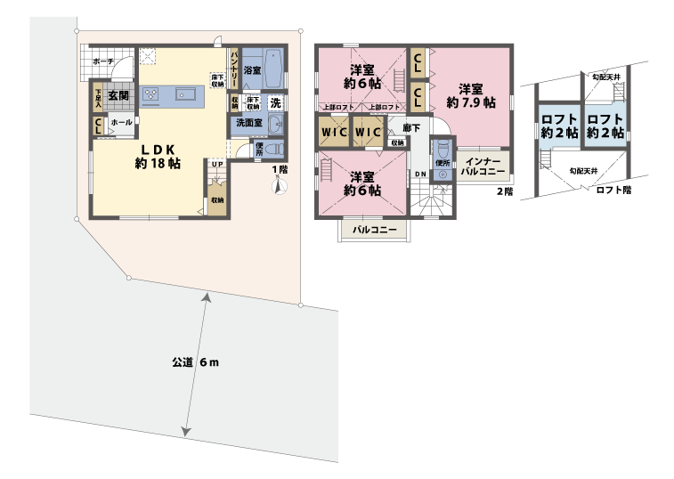 バルコニーの間取図