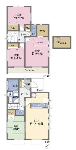 バルコニーの間取図