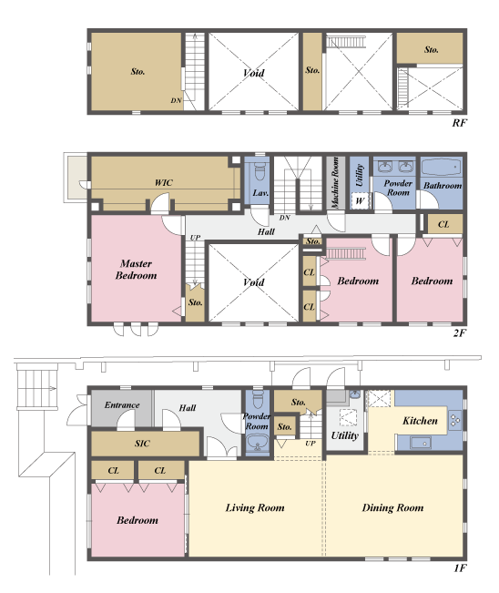 バルコニーの間取図