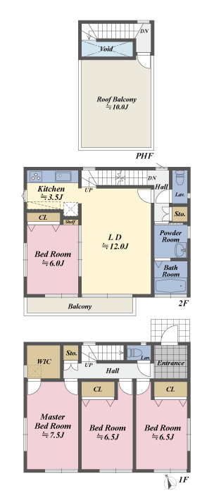 バルコニーの間取図