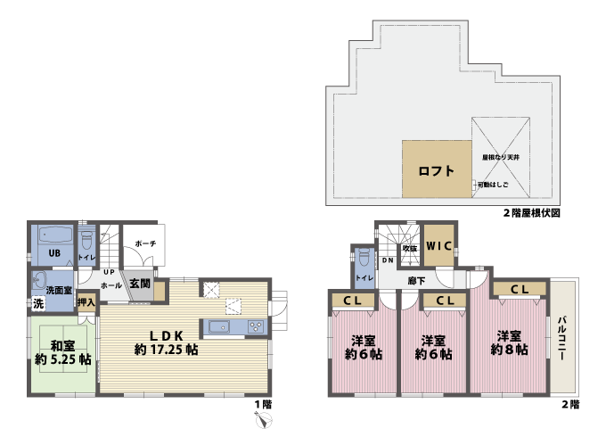 バルコニーの間取図