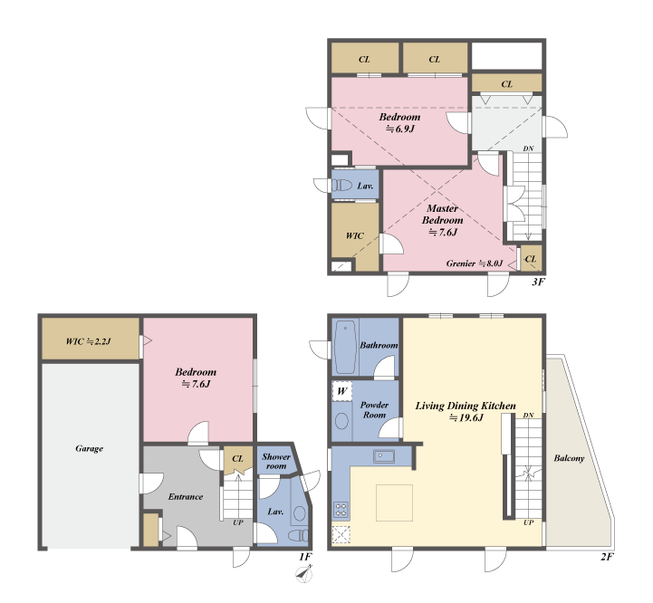 バルコニーの間取図