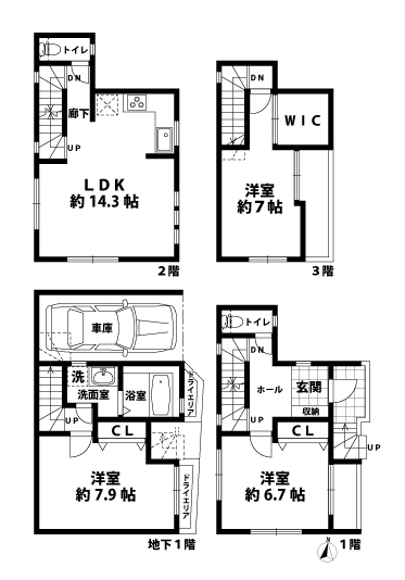 バルコニーの間取図
