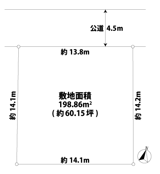 区画図の間取図