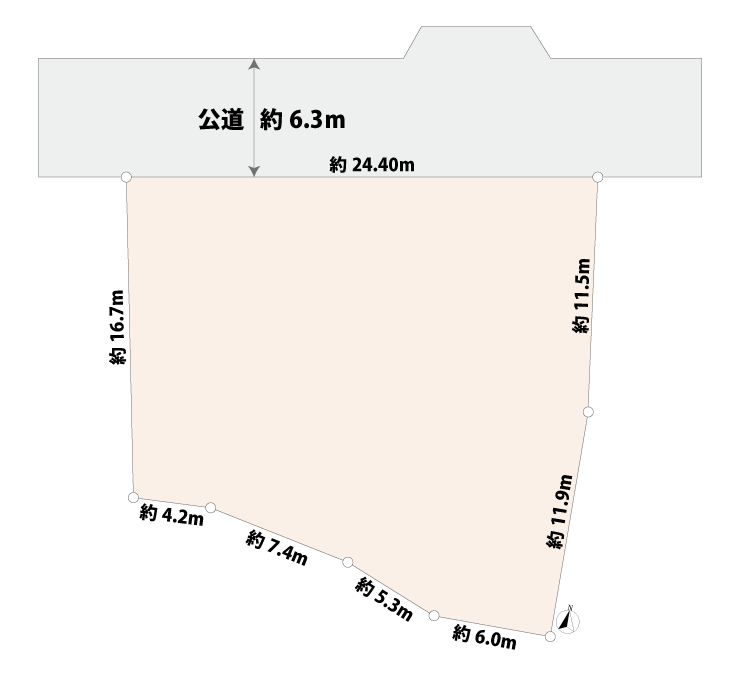 区画図の間取図