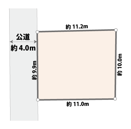 区画図の間取図