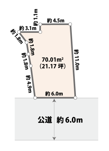 区画図の間取図
