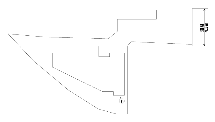 区画図の間取図