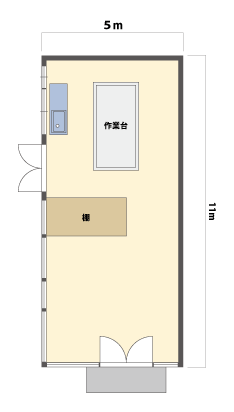 店舗・事務所の間取図