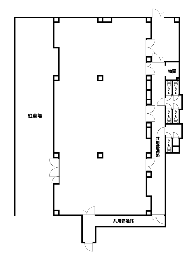 店舗・事務所の間取図