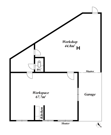 店舗・事務所の間取図