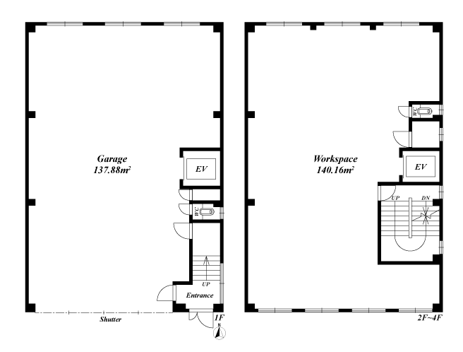 店舗・事務所の間取図