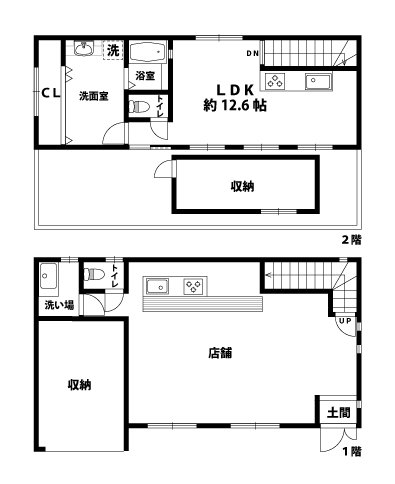 店舗・事務所の間取図