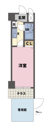テラスの間取図