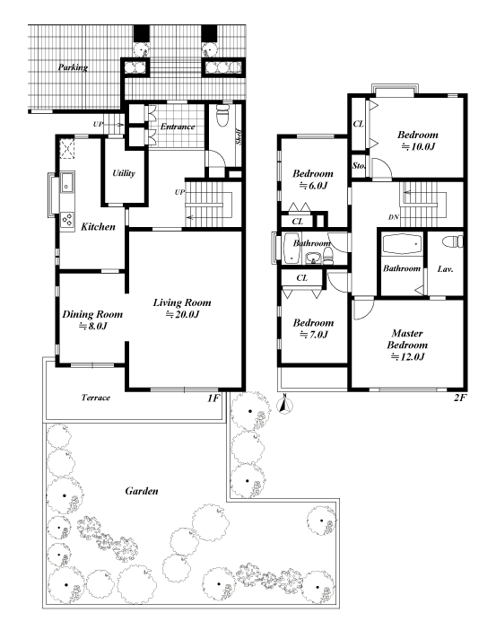 テラスの間取図