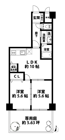 テラスの間取図