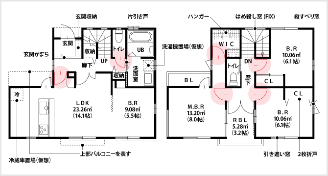 片開き戸 間取職工所