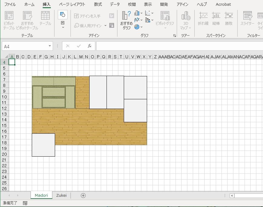 Excel De 間取り図 で作成した体験談 ダウンロード方法と使い方 口コミ募集中