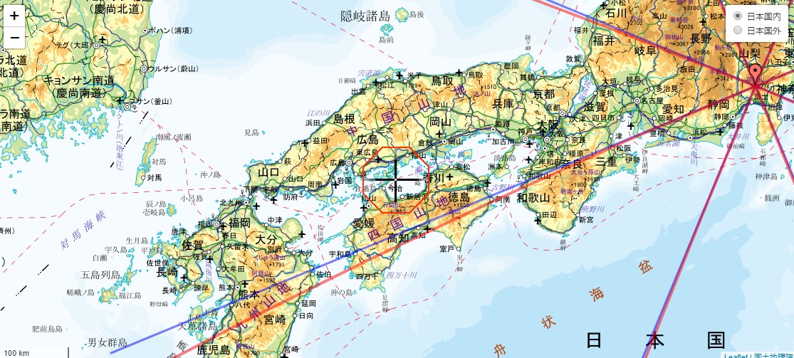 方位線と正方位線の違いと偏角の求め方