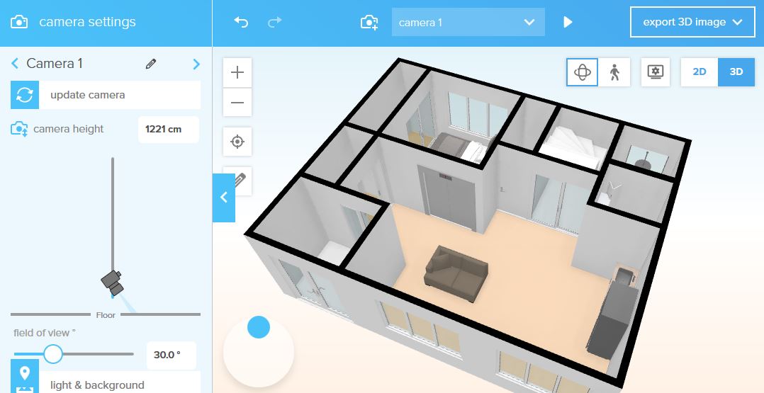 floor planner 立体表示