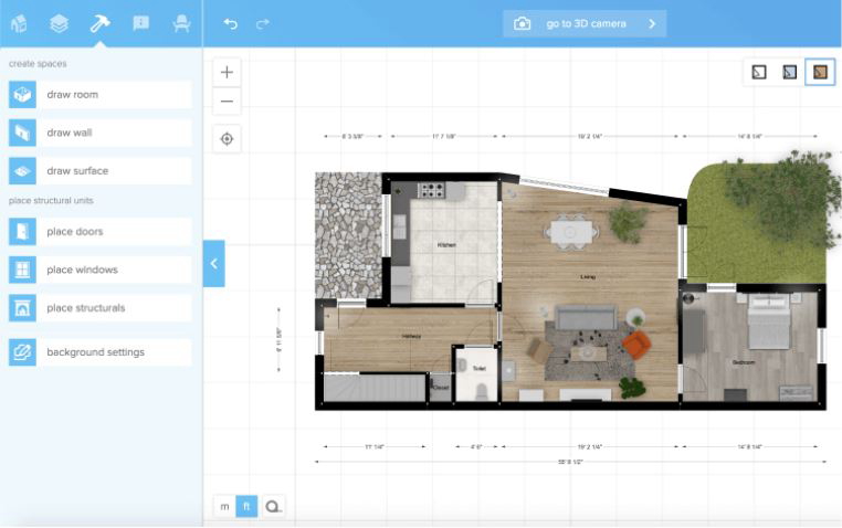 『floorplanner』で作成した間取図サンプル①