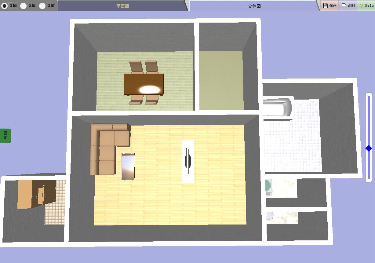『住宅間取り設計』で作成した間取図サンプル②