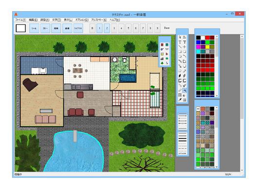 『一軒楽着9』で作成した間取図サンプル②