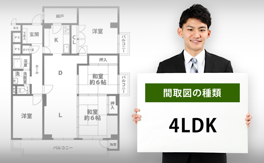 間取図の種類 4LDKについて