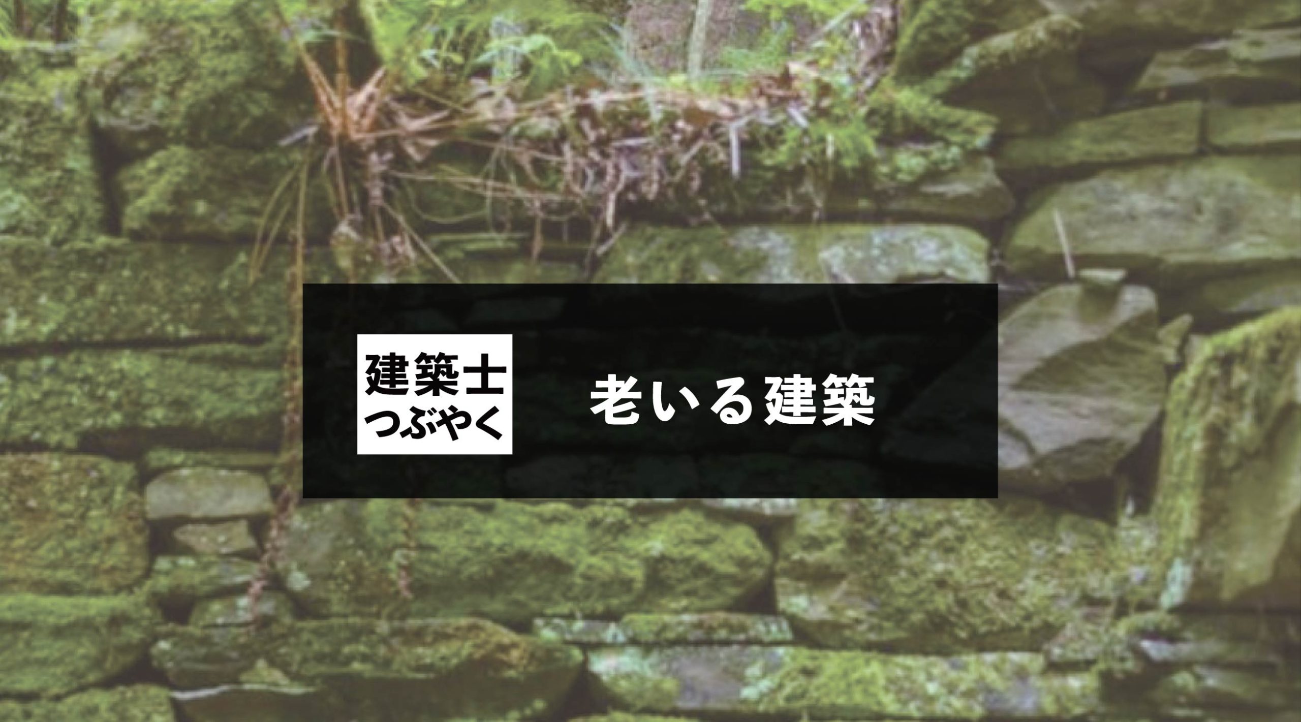 建築士つぶやく 老いる建築